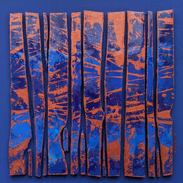 Painting Bc15 street bleu cuivre by Langeron Luc | Painting