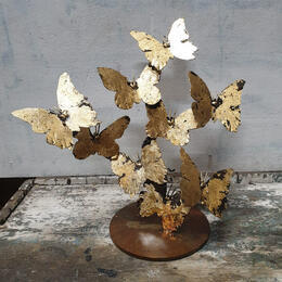 Sculpture Envolée de papillons par Eres Nicolas | Sculpture Figuratif Métal Animaux