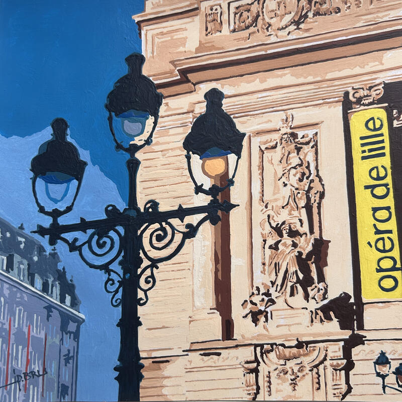 Peinture L'opera par JP BRU | Tableau