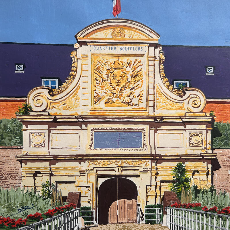 Peinture La citadelle porte roxale par JP BRU | Tableau