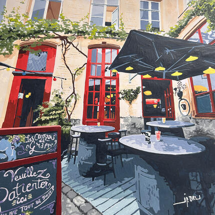 Painting Les compagnons de la grappe by JP BRU | Painting