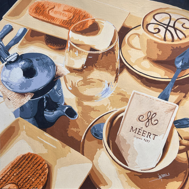 Painting Maison méert by JP BRU | Painting