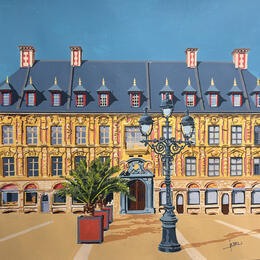 Painting La vieille bourse de Lille by JP BRU | Painting