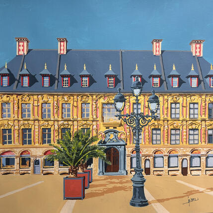 Painting La vieille bourse de Lille by JP BRU | Painting