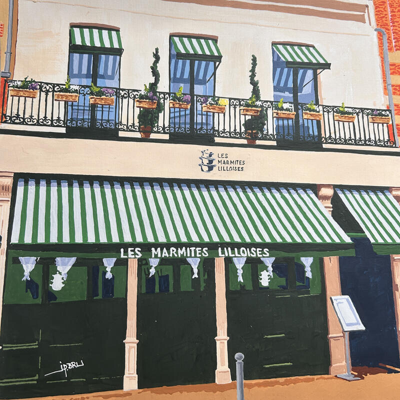 Painting Les marmites Lilloise by JP BRU | Painting