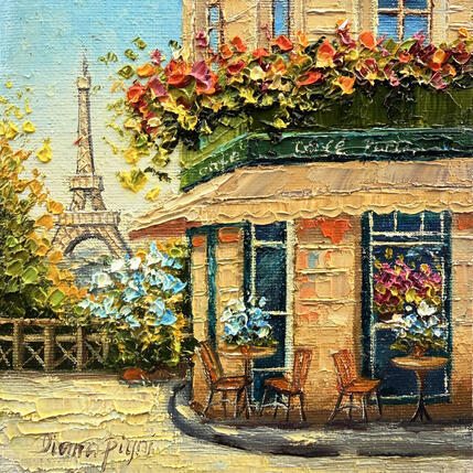 Painting Parisian Morning in Bloom by Pigni Diana | Painting