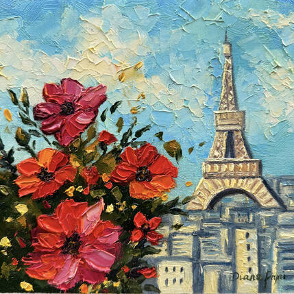 Painting Paris in Bloom by Pigni Diana | Painting