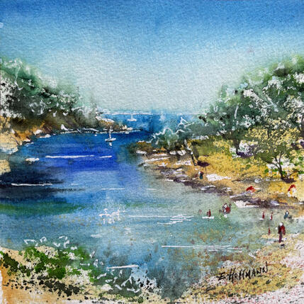 Peinture Crique douce par Hoffmann Elisabeth | Tableau