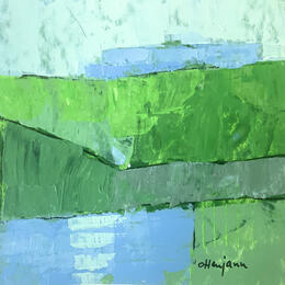 Peinture Les espaces verts 4 par Ottenjann Andrea | Tableau