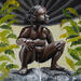 Painting Jeanneken Pis by Rodriguez Rio Martin | Painting Figurative Urban Oil