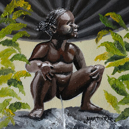 Painting Jeanneken Pis by Rodriguez Rio Martin | Painting Figurative Oil Urban