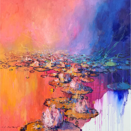 Painting Between light and dark by Petras Ivica | Painting Figurative Oil Landscapes