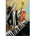 Peinture Piano et contrebasse par Signamarcheix Bernard | Tableau