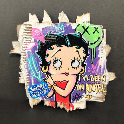 Peinture Betty Boop I've been an angel par Sufyr | Tableau