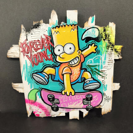 Painting Bart Simpson forever young  by Sufyr | Painting
