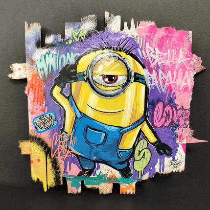 Peinture Minions bella papaya II par Sufyr | Tableau