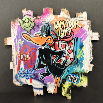 Peinture Dafy duck I am your gift  par Sufyr | Tableau