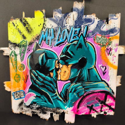 Peinture Batman and Catwoman my love  par Sufyr | Tableau