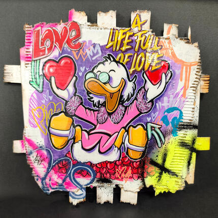 Peinture Picsou a life full of love  par Sufyr | Tableau