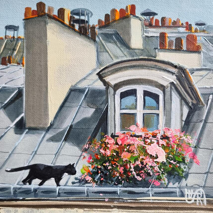 Peinture On the roof par Rasa | Tableau