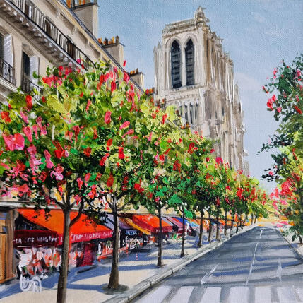 Peinture Colorful street. Paris par Rasa | Tableau