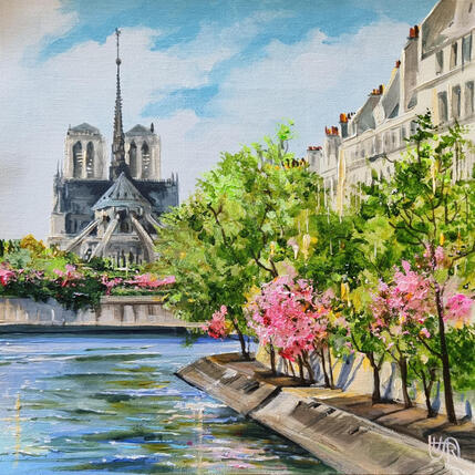 Peinture A new spring day par Rasa | Tableau