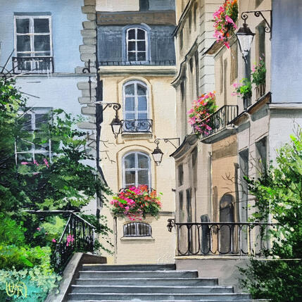 Peinture Le Marais. Paris par Rasa | Tableau