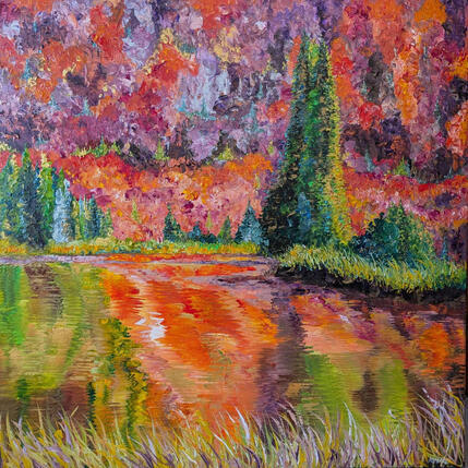 Peinture Un bel été indien par Amblard Florence | Tableau