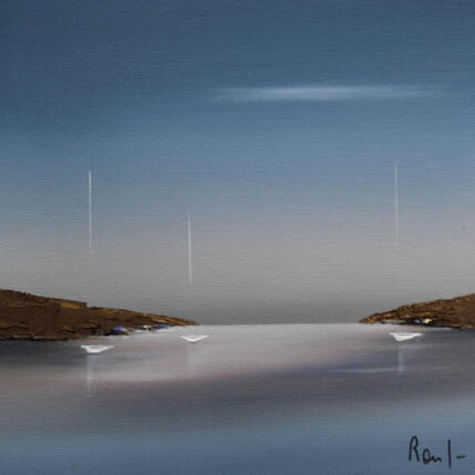 Gemälde Invitation à la sérénité 89 von Roussel Marie-Ange et Fanny | Gemälde