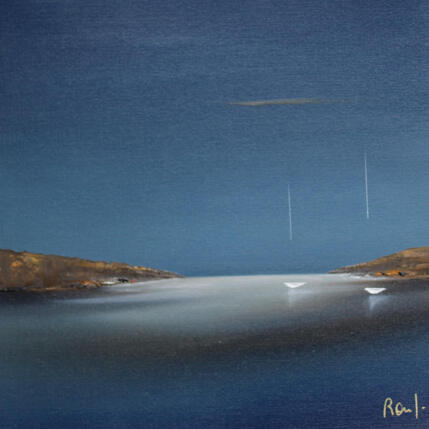 Painting Horizon marin 89 by Roussel Marie-Ange et Fanny | Painting