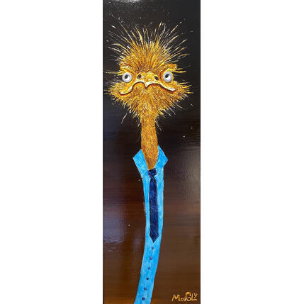 Painting Gendarmus by Moogly | Painting Raw art Acrylic, Pigments, Resin Animals