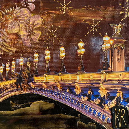 Peinture L’heure des anges par Romanelli Karine | Tableau