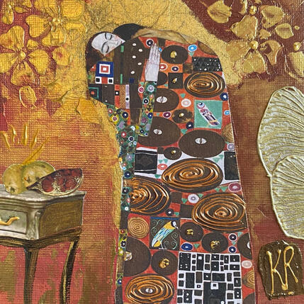 Painting Mon amour pour toi  by Romanelli Karine | Painting Figurative Acrylic, Gluing Life style