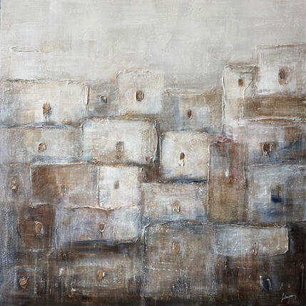 Gemälde Tanger white von Solveiga | Gemälde