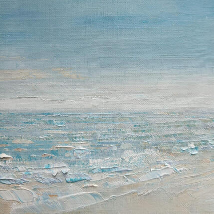 Painting Les pieds dans l'eau by Levesque Emmanuelle | Painting Oil