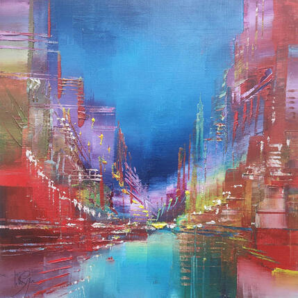 Painting Happy hour by Levesque Emmanuelle | Painting  Oil