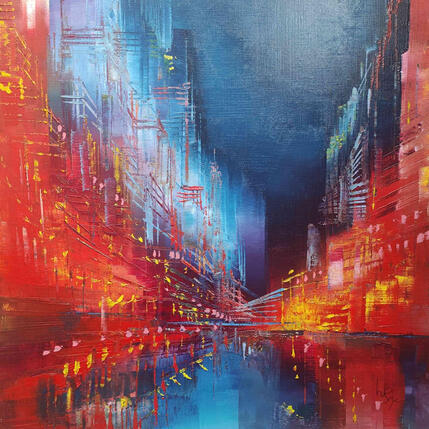 Painting Nuit magique by Levesque Emmanuelle | Painting Oil