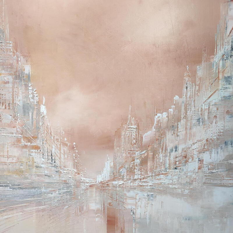 Painting Terra cotta by Levesque Emmanuelle | Painting Oil