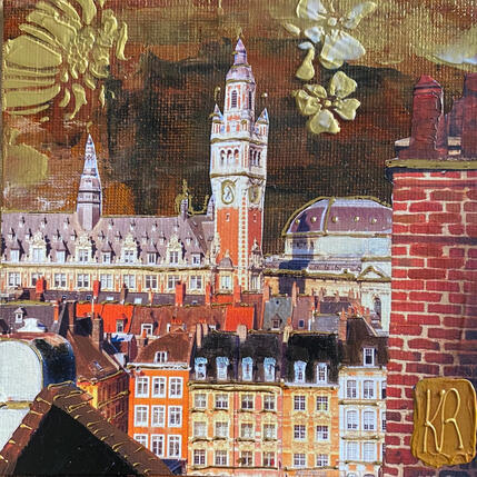 Gemälde Sur les toits  von Romanelli Karine | Gemälde