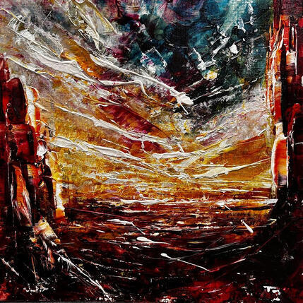 Painting Sedona sunset by Reymond Pierre | Painting Figurative Oil