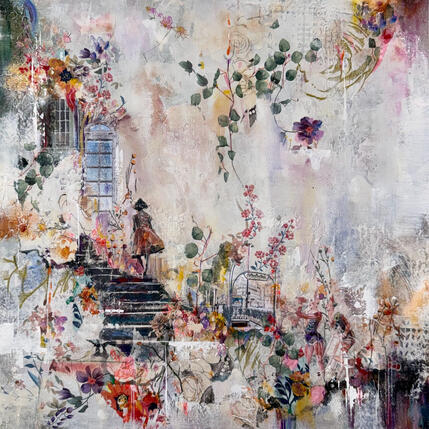 Painting Away with you by Bergeron Marie-Josée | Painting