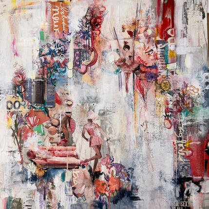 Painting Folie à deux by Bergeron Marie-Josée | Painting