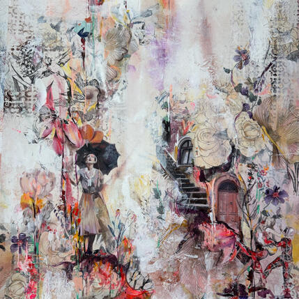 Painting La danse éphémère by Bergeron Marie-Josée | Painting