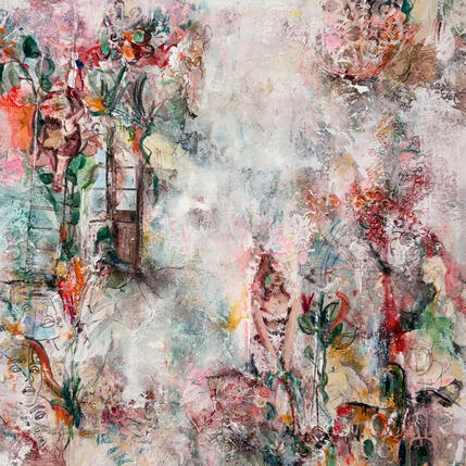 Painting La divine comédie cachée by Bergeron Marie-Josée | Painting