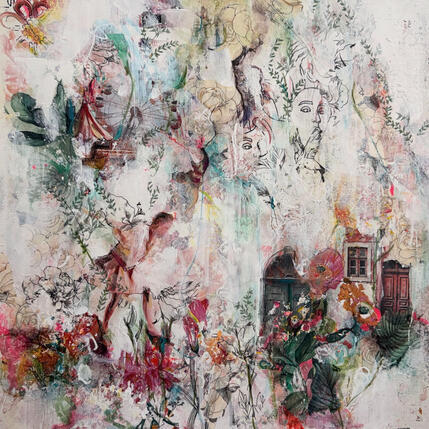 Painting Mes anges gardiens by Bergeron Marie-Josée | Painting