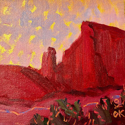 Peinture Pinnacle par O'Donnell Karen | Tableau Impressionnisme Huile Paysages