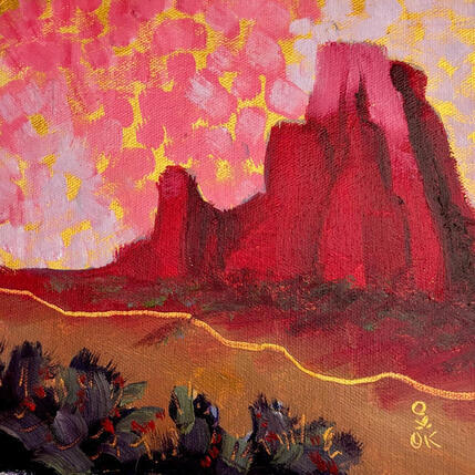 Painting Strawberry Dipped by O'Donnell Karen | Painting Impressionism Oil Landscapes, Pop icons