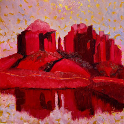 Peinture Mirror par O'Donnell Karen | Tableau Impressionnisme Huile Paysages