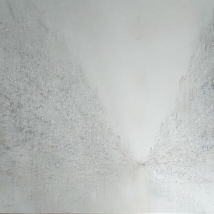 Painting Rendez-vous en blanc by Levesque Emmanuelle | Painting  Oil