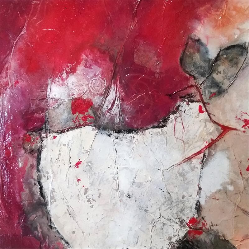 Peinture Paradis inversé 1 par Han | Tableau Abstrait Paysages